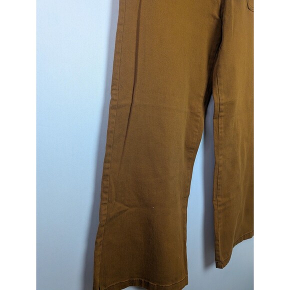Kensie Jeans Women 12/31 Brown High Waist Wide Leg Pockets Boho Jeans Ankle NWT - Picture 4 of 16